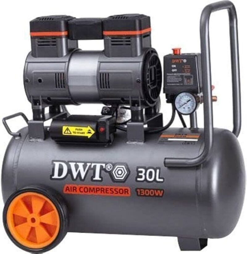 كمبروسر 30 لتر بدون زيت 1300 وات دي دبيلو تي DWT K13-30 OA-CU