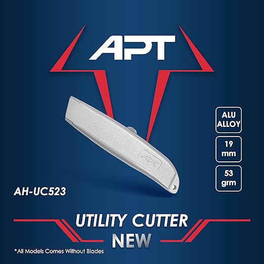 أداة قطع متعددة الاستخدامات من خليط الألومنيوم الوزن 52 جم بعرض 19 ملم بدون شفرة (AH-UC523)